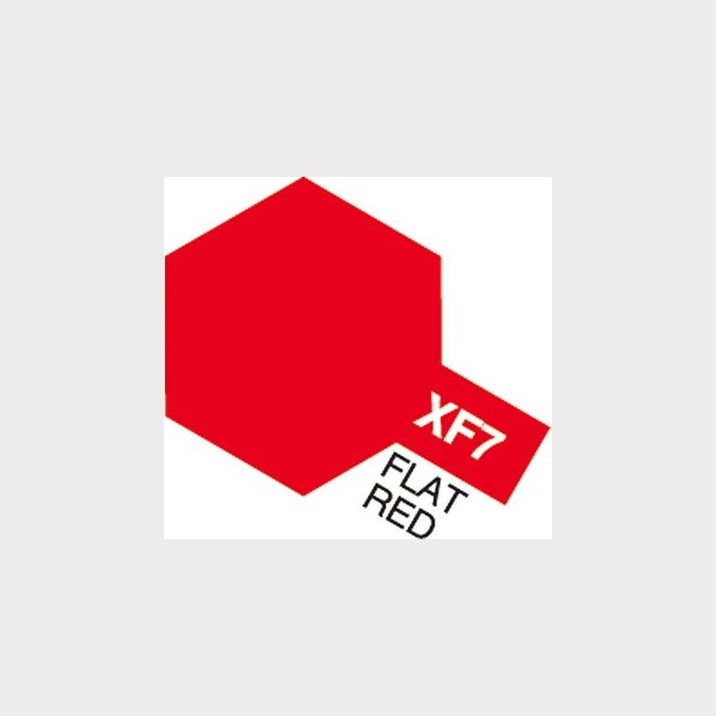Tamiya - Acrylic Mini - Xf-7 Flat Red 10 Ml - 81707