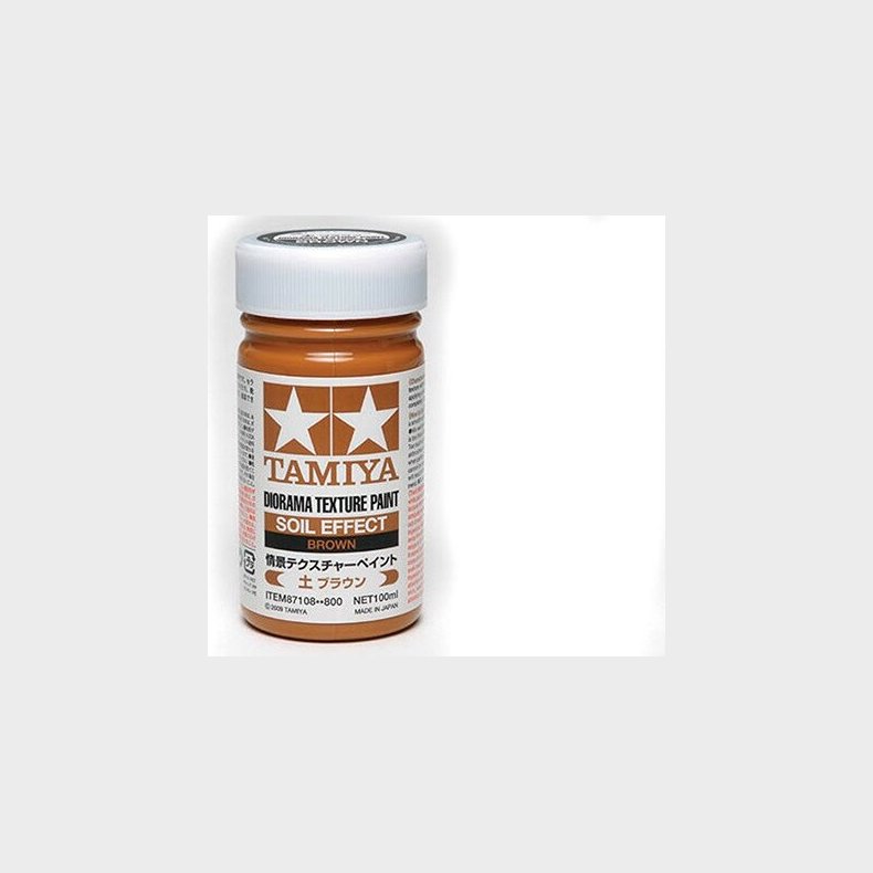 Tamiya - Diorama Texture Paint Soil - Brown 100 Ml - 87108