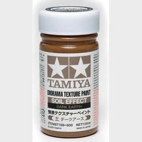 Tamiya - Diorama Texture Paint Soil - Dark Earth 100 Ml - 87109