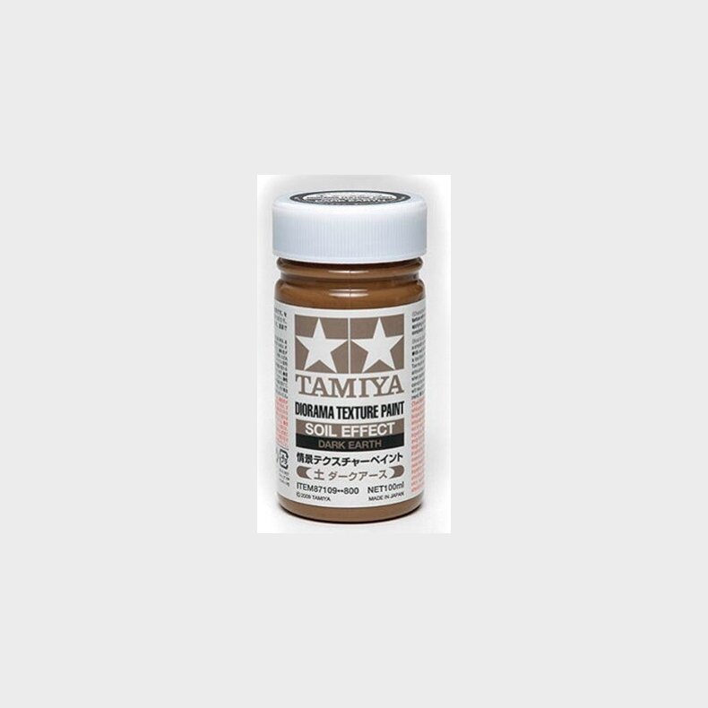 Tamiya - Diorama Texture Paint Soil - Dark Earth 100 Ml - 87109