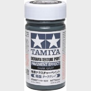 Tamiya - Diorama Texture Paint Pavement - Dark Gray 100 Ml - 87115