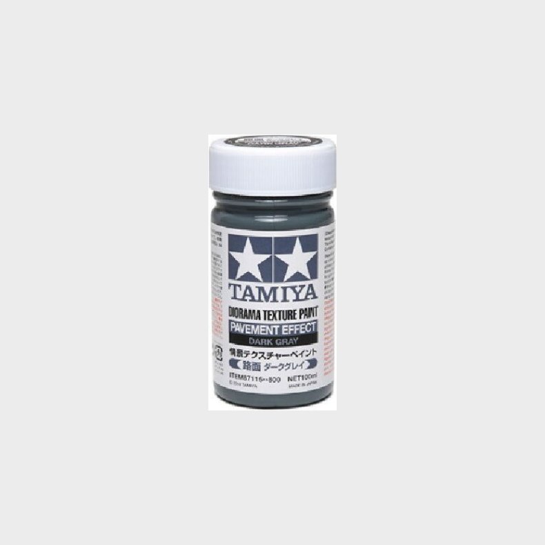 Tamiya - Diorama Texture Paint Pavement - Dark Gray 100 Ml - 87115