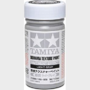 Tamiya - Diorama Texture Paint Pavement - Light Gray 100 Ml - 87116