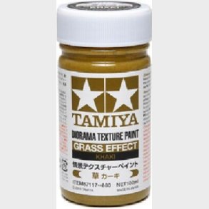 Tamiya - Diorama Texture Paint Grass - Khaki 100 Ml - 87117