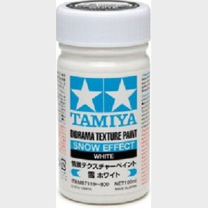 Tamiya - Diorama Texture Paint Snow - White 100 Ml - 87119