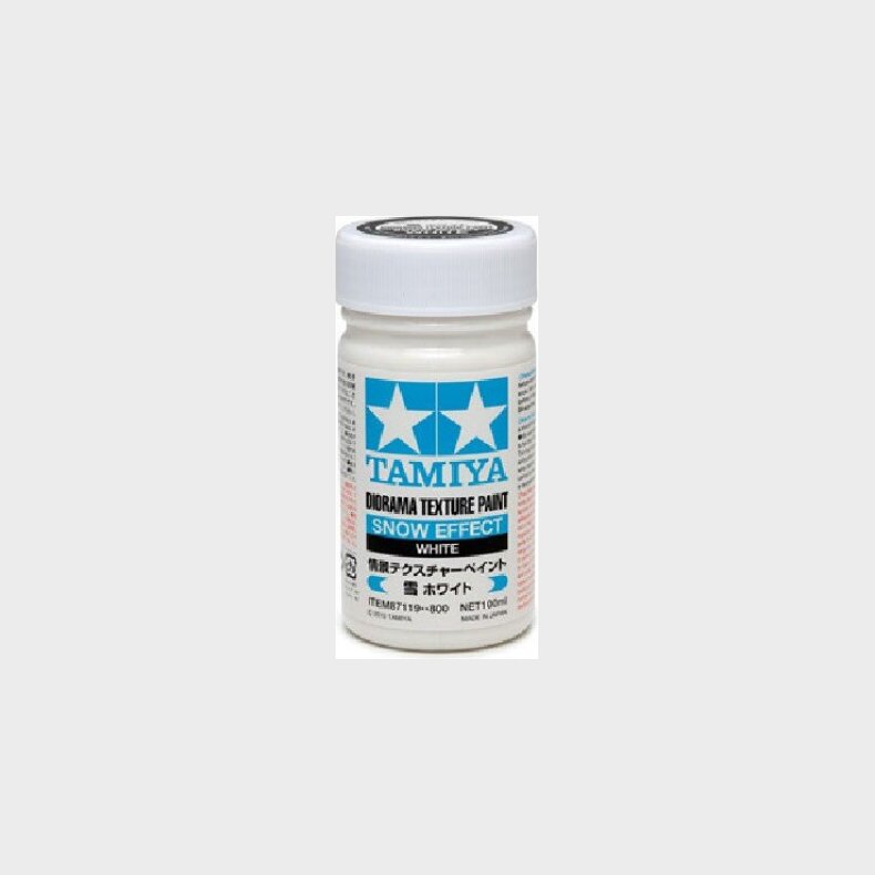 Tamiya - Diorama Texture Paint Snow - White 100 Ml - 87119