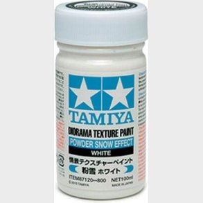 Tamiya - Diorama Texture Paint Powder Snow - White  100 Ml - 87120