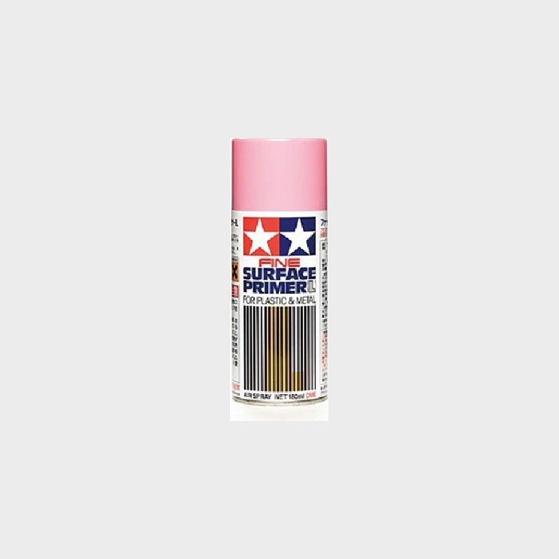 Tamiya - Fine Surface Primer Spray L - Pink 180 Ml - 87146