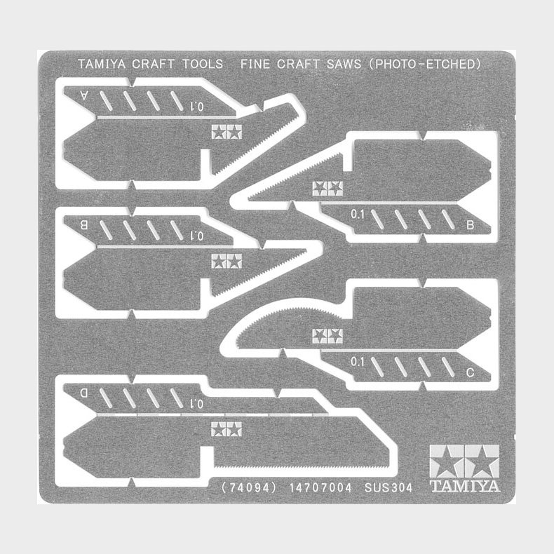 Tamiya - Fine Craft Saws - Photo Etched - 74094