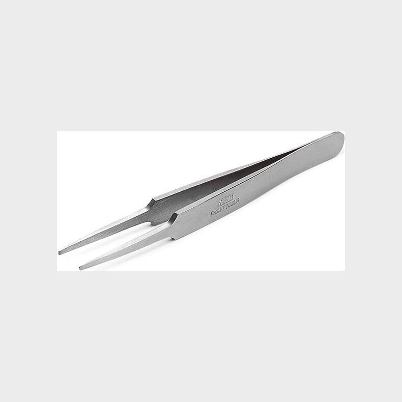 Tamiya - Hg Straight Tweezers - Afrundet Hobby Pincet - 74109