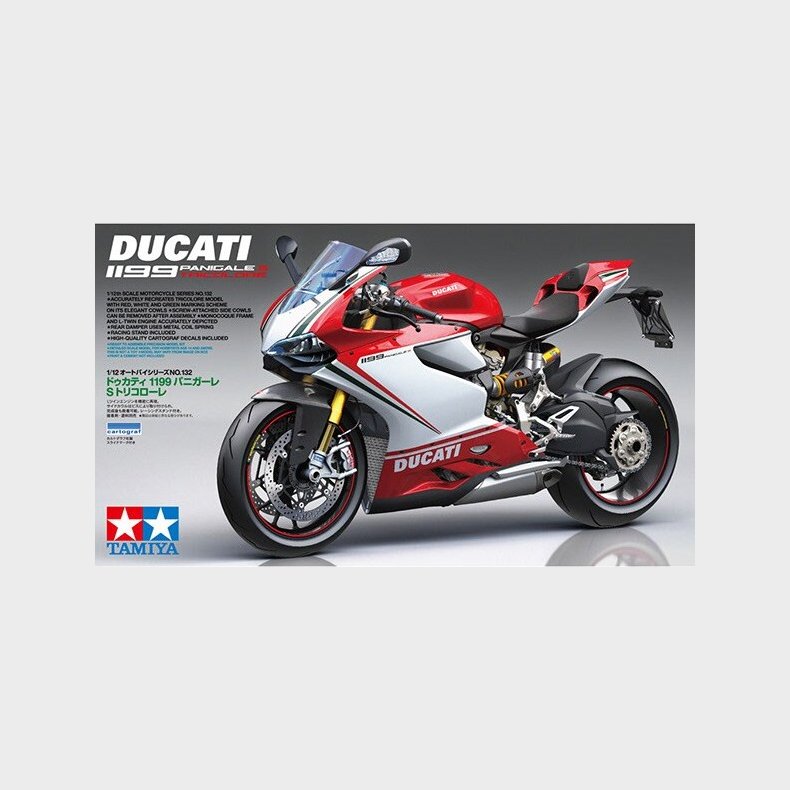 Tamiya - Ducati 1199 Panigale S Tricolore Byggest - 1:12- 14132