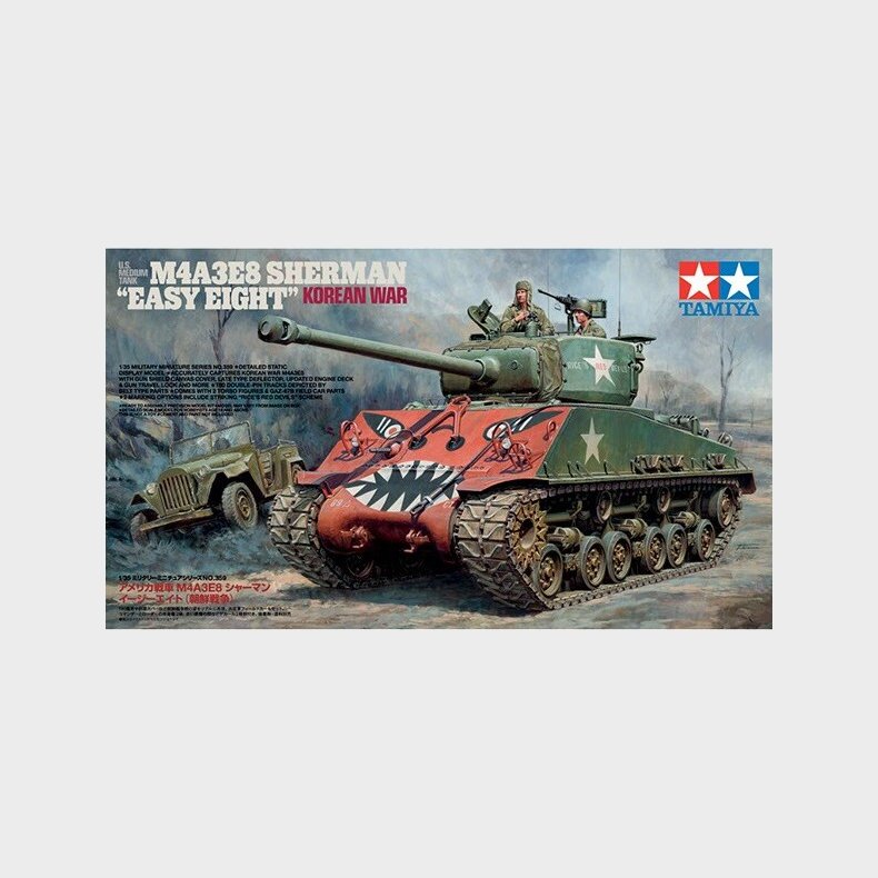 Tamiya - M4a3e8 Sherman Easy Eight Korean War Byggest - 1:35 - 35359