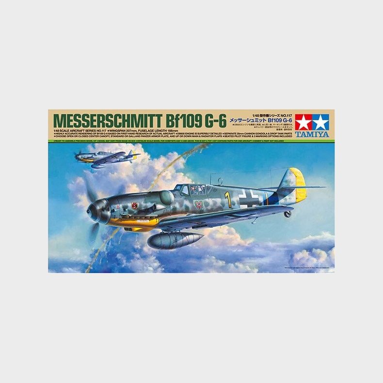 Tamiya - Messerschmitt Bf 109 G-6 Fly Byggest - 1:48 - 61117
