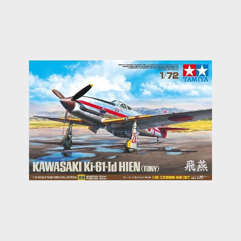 Tamiya - Kawasaki Ki-61-id Hien Tony Fly Byggest - 1:72 - 60789