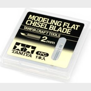 Tamiya - Modeling Flat Chisel Blade - 2 Mm - 74143