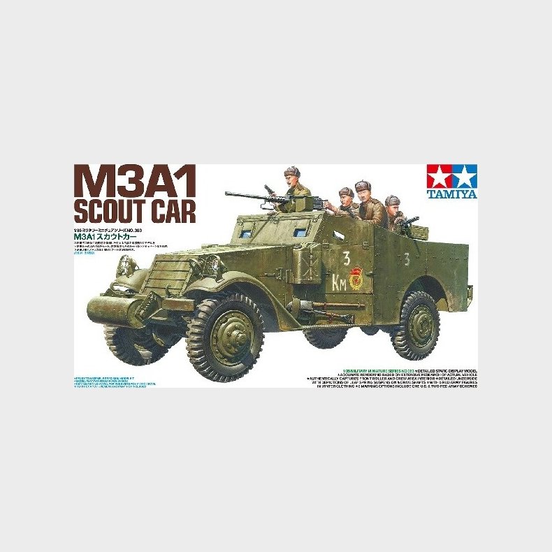 Tamiya - M3a1 Scout Car Byggest - 1:35 - 35363
