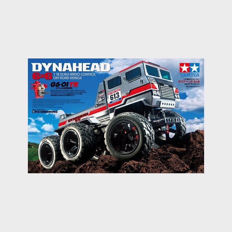Tamiya - Rc Dynahead 6x6 G6-01tr Fjernstyret Truck Byggest - 1:18 - 58660