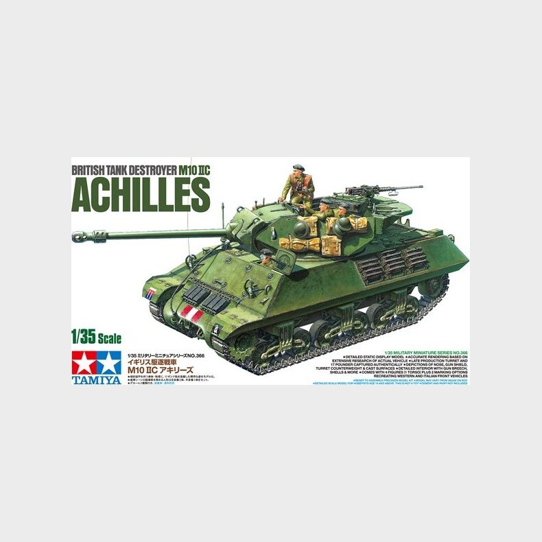 Tamiya - Achilles M10 Iic British Tank Destroyer Byggest - 1:35 - 35366