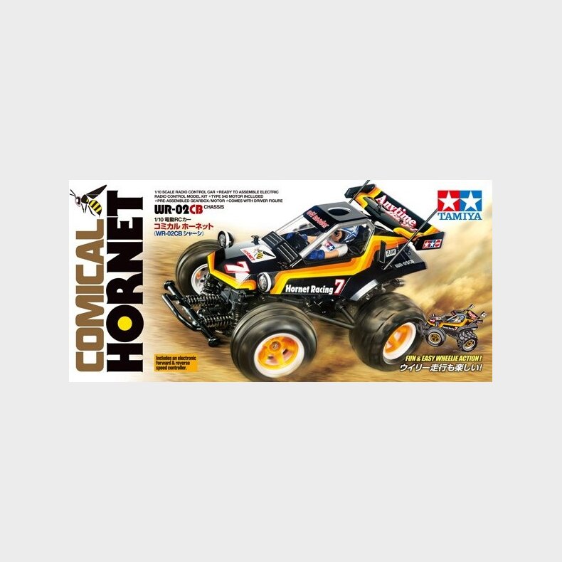 Tamiya - Rc Comical Hornet Wr-02cb Fjernstyret Bil Byggest - 1:10 - 58666