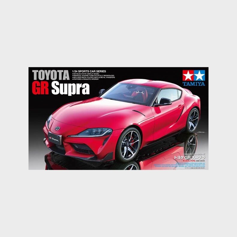 Tamiya - Toyota Gr Supra Modelbil Byggest - 1:24 - 24351