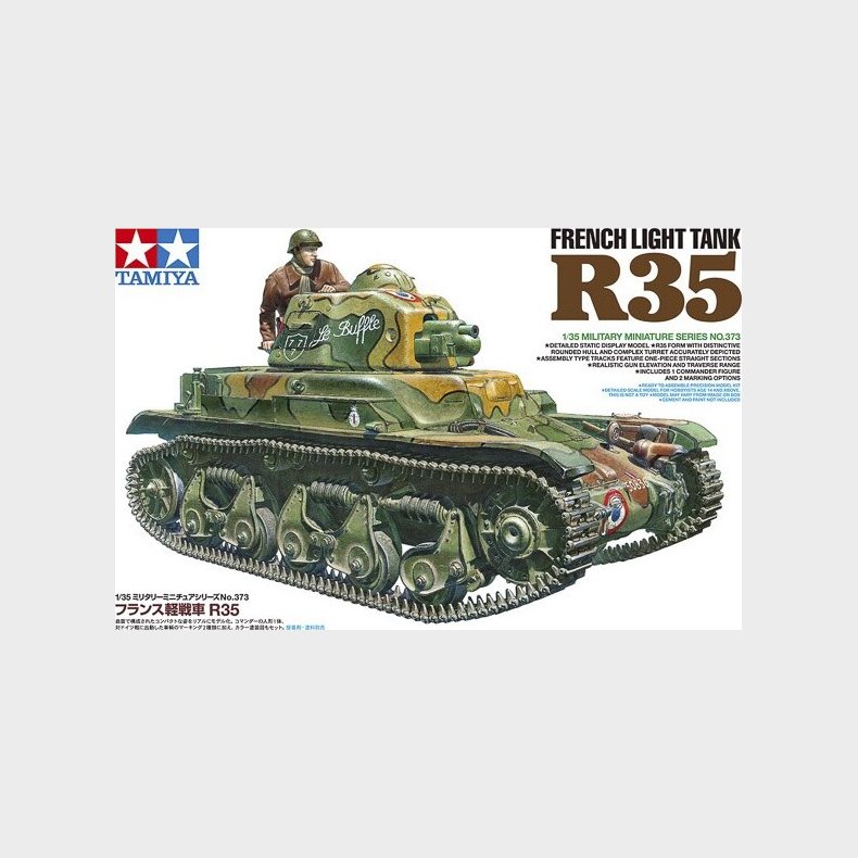 Tamiya - R35 French Light Tank Byggest - 1:35 - 35373