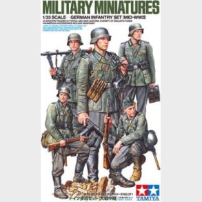 Tamiya - German Infantry Set Mid-wwii - Model Figurer - 1:35 - 35371