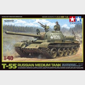 Tamiya - T-55 Russian Medium Tank Byggest - 1:48 - 32598