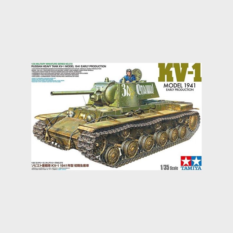 Tamiya - Kv-1 Model 1941 Early Tank Byggest - 1:35 - 35372