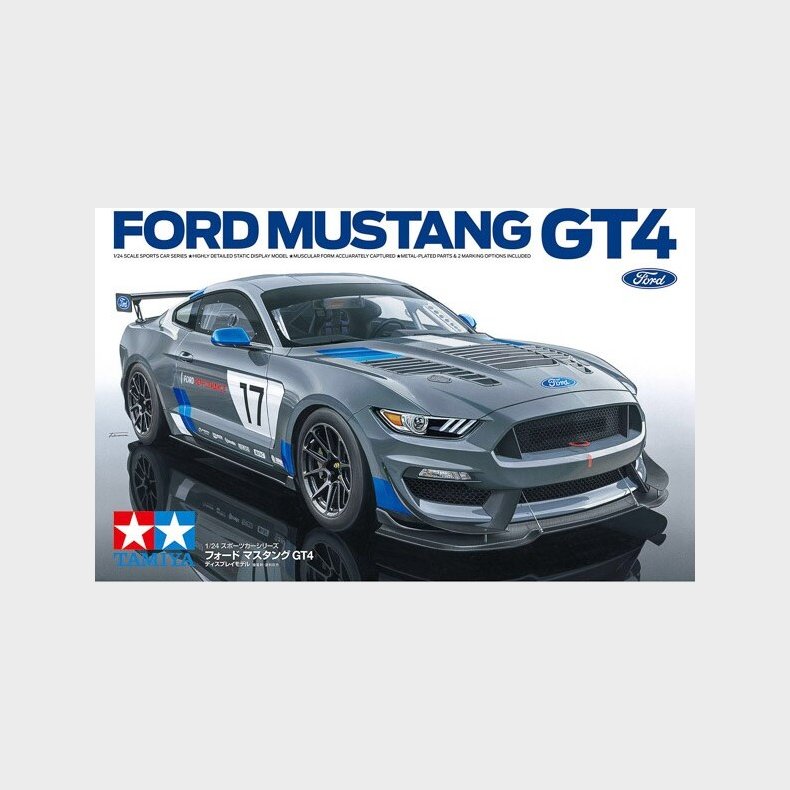 Tamiya - Ford Mustang Gt4 Modelbil Byggest - 1:24 - 24354