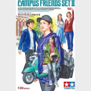 Tamiya - Campus Friends Set 2 - Model Figurer - 1:24 - 24356