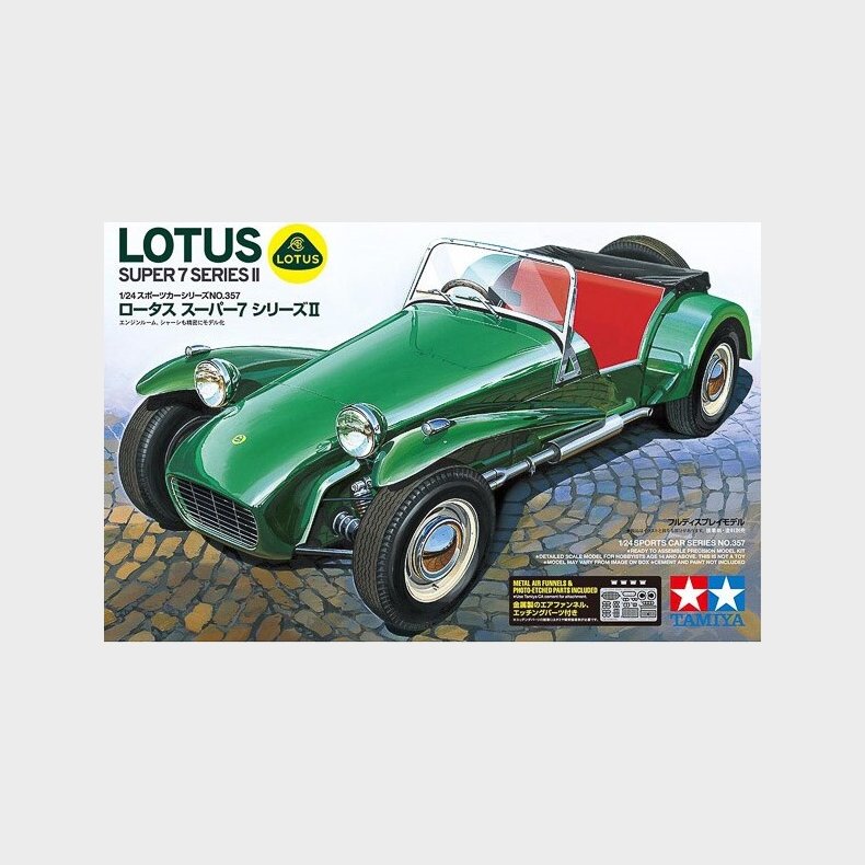 Tamiya - Lotus Super 7 Series Ii Modelbil Byggest - 1:24 - 24357