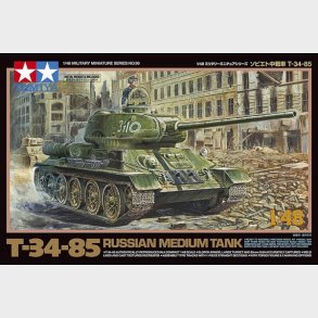 Tamiya - T-34-85 Russian Medium Tank Byggest - 1:48 - 32599