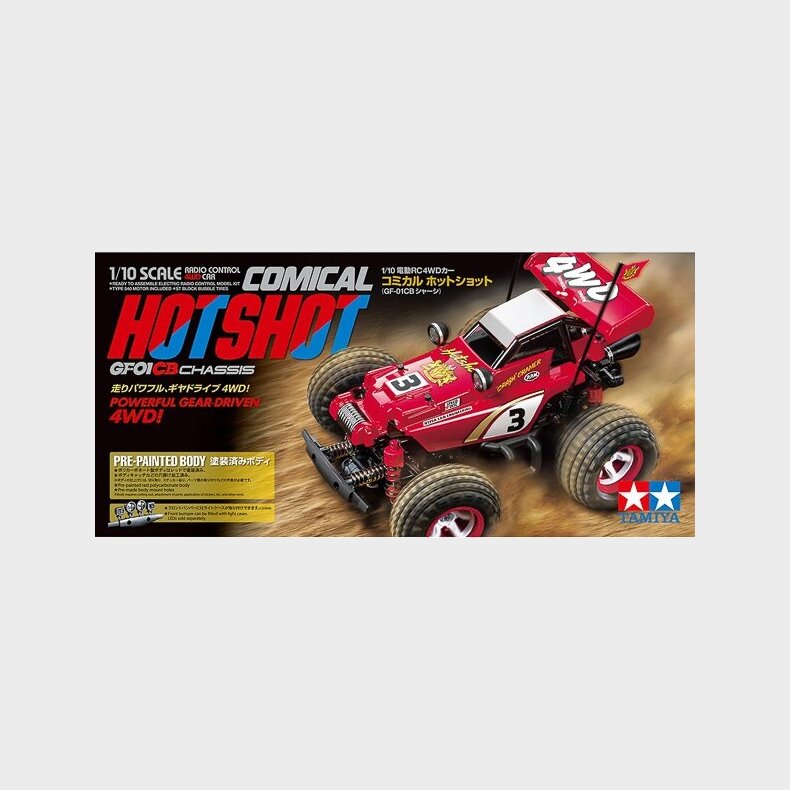 Tamiya - Rc Comical Hotshot Gf-01cb Fjernstyret Bil Byggest - 1:10- 58685