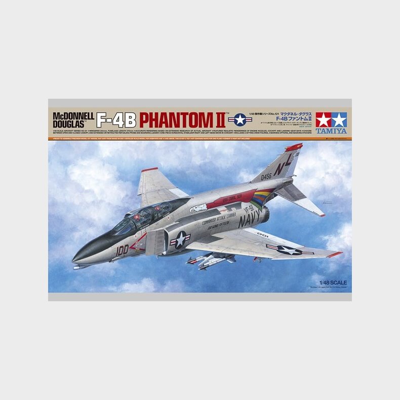 Tamiya - F-4b Phantom Ii Modelfly Byggest - 1:48 - 61121