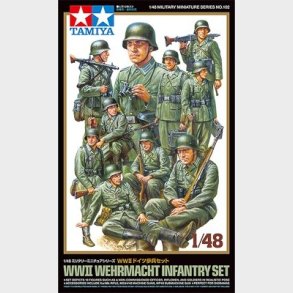 Tamiya - Wwii Wehrmacht Infantry Set - Model Figurer - 1:48 - 32602