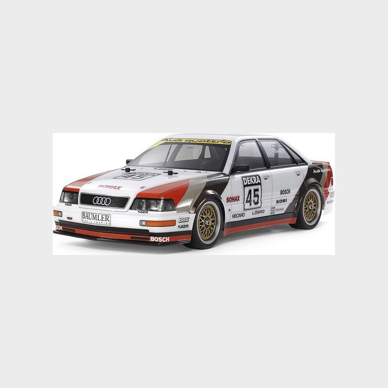 Tamiya - Rc Audi V8 Touring 1991 Tt-02 Fjernstyret Bil Byggest - 1:10 - 58682