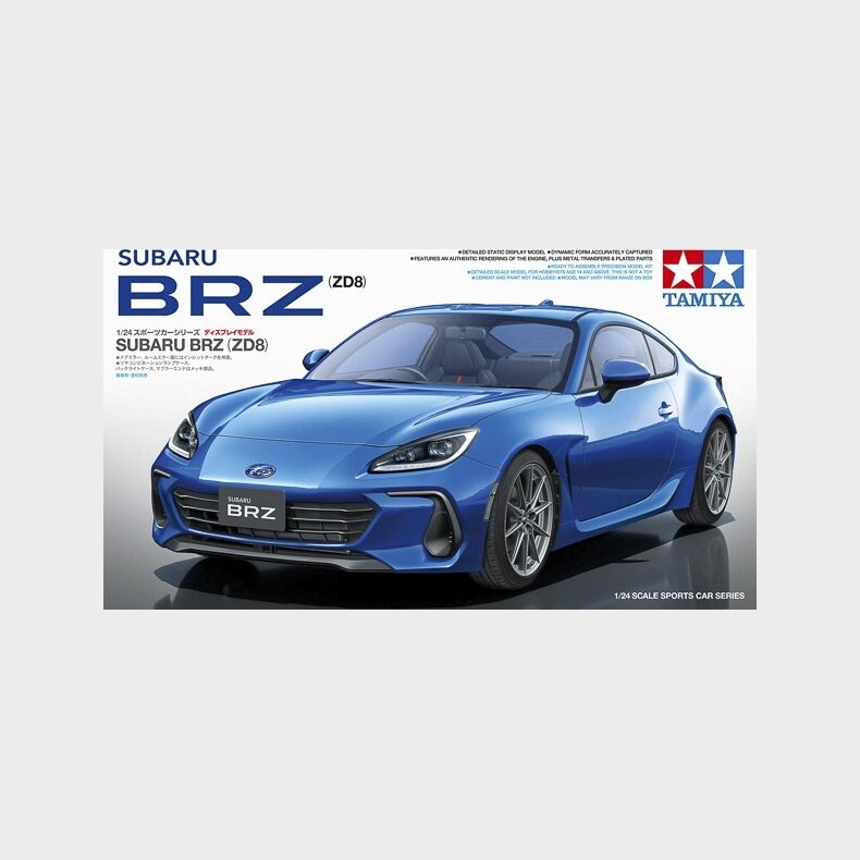 Tamiya - Subaru Brz Zd8 Modelbil Byggest - 1:24 - 24362