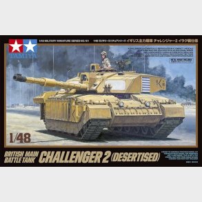 Tamiya - Challenger 2 Desertised Battle Tank Byggest - 1:48 - 32601