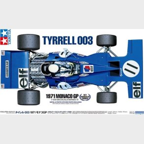 Tamiya - Tyrrell 003 1971 Monaco Gp Bil Byggest - 1:12 - 12054