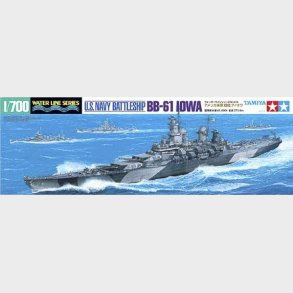 Tamiya - Iowa Bb-61 U.s. Navy Battleship Byggest - 1:700 - 31616