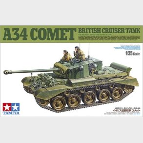 Tamiya - A34 Comet British Cruiser Tank Byggest - 1:35 - 35380