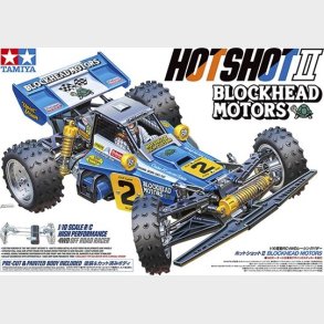 Tamiya - Rc Hotshot Ii Blockhead Motors Fjernstyret Bil Byggest - 1:10 - 58710