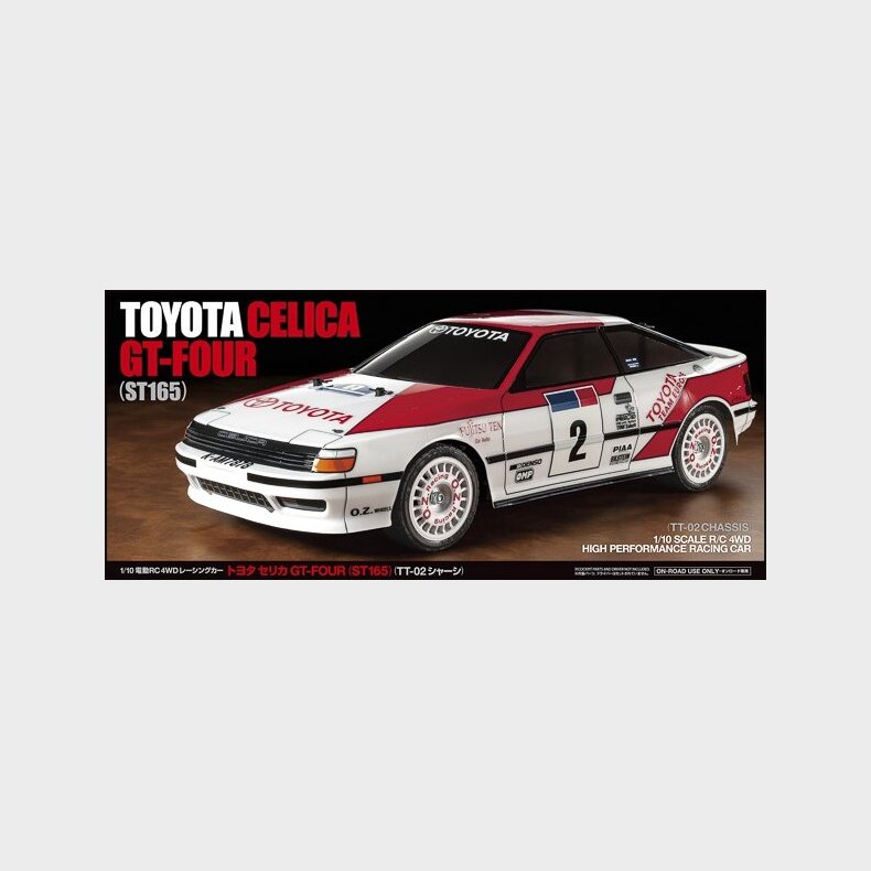 Tamiya - Rc Toyota Celica Gt-four St165 Tt-02 Fjernstyret Bil Byggest - 1:10 - 58718