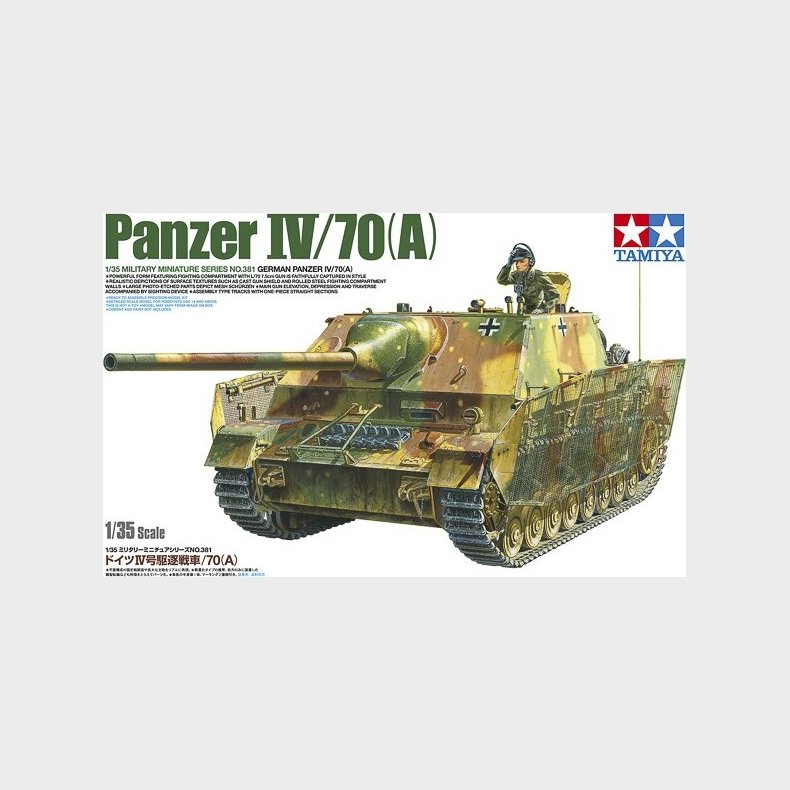 Tamiya - Panzer Iv/70 A German Tank Byggest - 1:35 - 35381