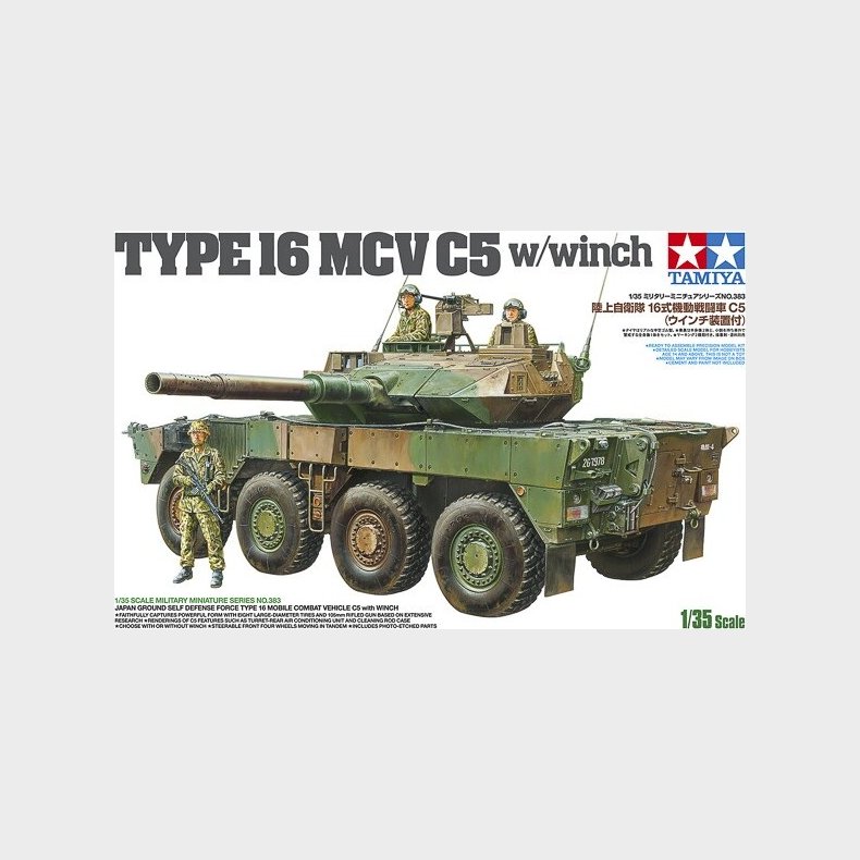 Tamiya - Jgsdf Type 16 Mcv C5 Winch Byggest - 1:35 - 35383