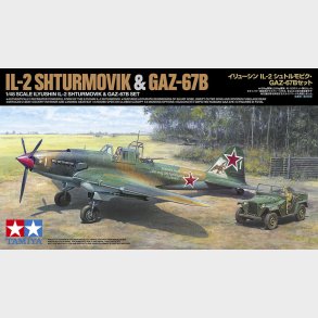 Tamiya - Il-2 Shturmovik & Gaz-67b Set Byggest - 1:48 - 25212