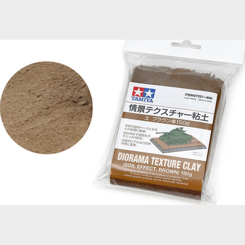 Tamiya - Diorama Texture Clay Soil Effect - Brown - 150 G - 87221