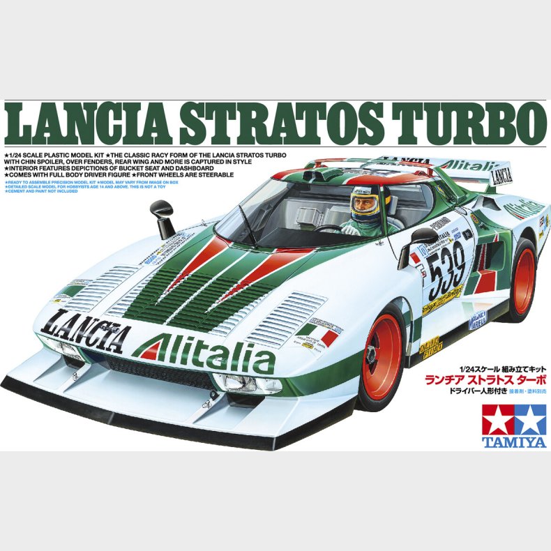 Tamiya - Lancia Stratos Turbo Modelbil Byggest - 1:24 - 25210