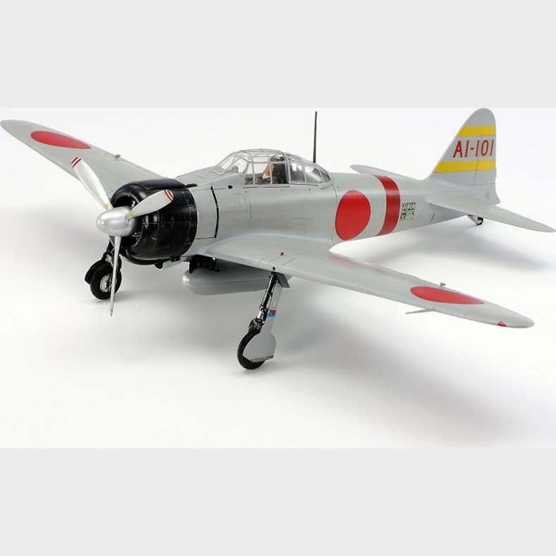 Tamiya - A6m2 Zero Fighter Zeke Type 21 Byggest - 1:48 - 61016