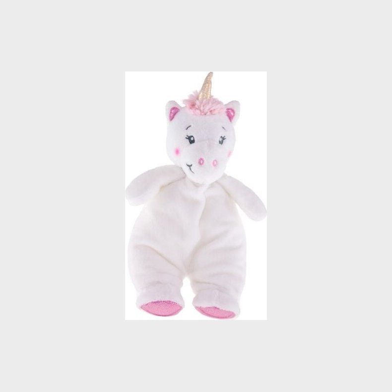 Enhjrning Bamse Med Rangle - Tinka Baby - 20 Cm